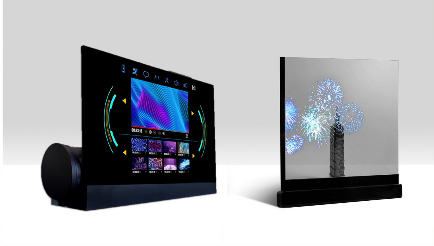 可卷式、折迭性、高透明